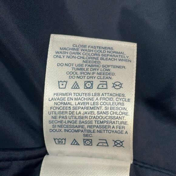 Lands End Squall Blue 3 in 1 Winter Parka Coat Hooded Waterproof Womens XL 18-20 - Picture 7 of 12